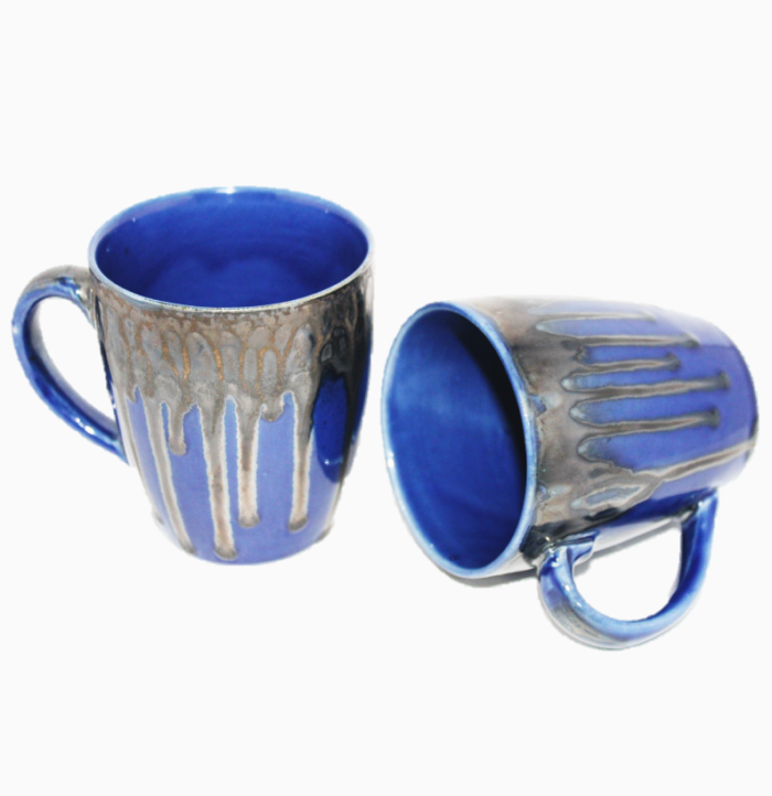 Berrycrave Blue drip studio mug -pair