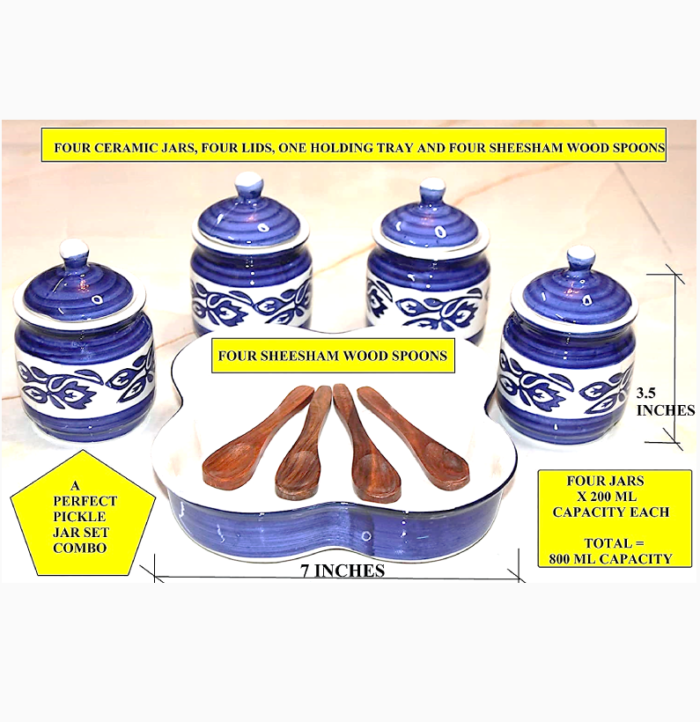 BERRYCRAVE 4 pickle jar set-blu bel-dimensions