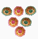 Berrycrave Big Earthen diya set - 6